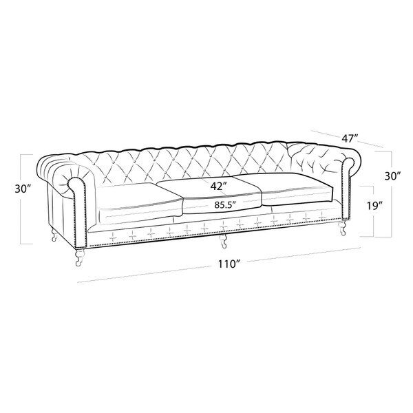Chesterfield Sofa Extra Large